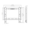 Support pour TV SBOX Budget / 13" jusqu'à 43" / VESA 200x200
