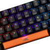 Clavier Gamer mécanique Baracuda BGK-03121 Dolphin US Blue Switch Noir