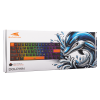 Clavier Gamer mécanique Baracuda BGK-03121 Dolphin US Blue Switch Noir