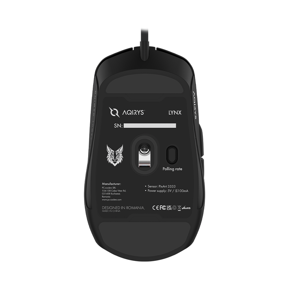 Souris Gamer Filaire AQIRYS LYNX RGB / Noir