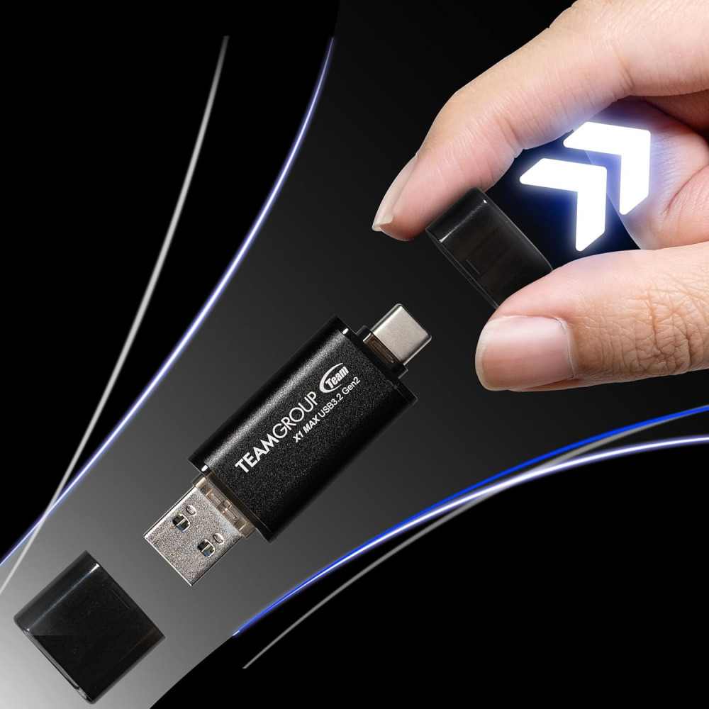Clé USB TeamGroup X1 Max / 512 Go / USB 3.2 vers USB Type C
