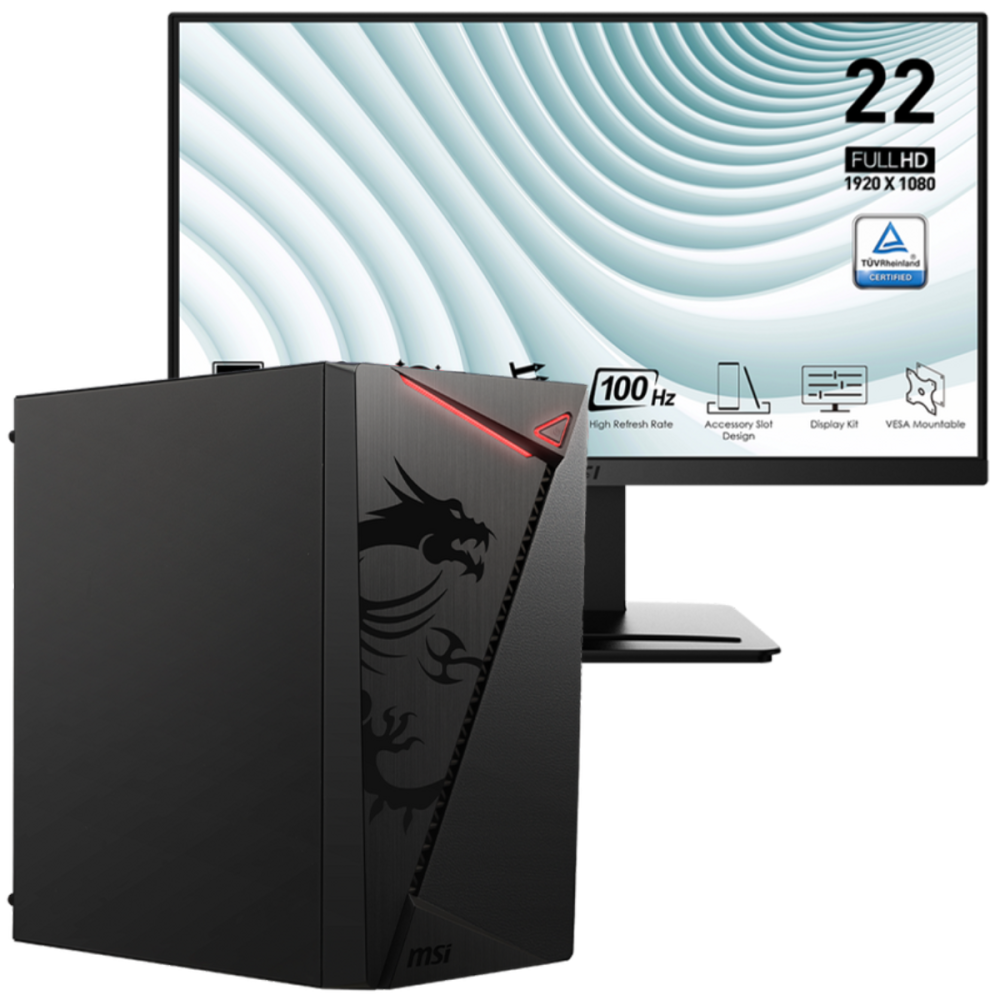 PC de Bureau PRO MSI / i7-14700 / 16 Go / 512 Go SSD / Windows 11 Pro Avec Écran MSI Pro 21.45" Full HD VA / 100 Hz