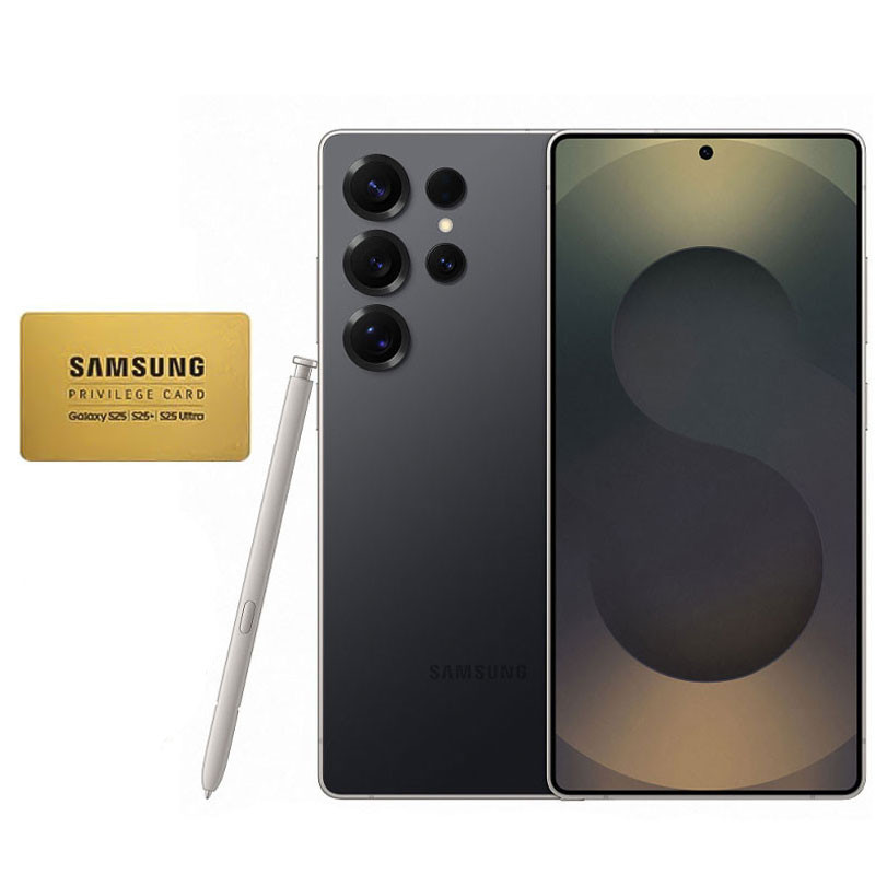 Smartphone Samsung Galaxy S25 Ultra / 5G / 12 Go / 256 Go / Noir Titane + Gold VIP Card Offert