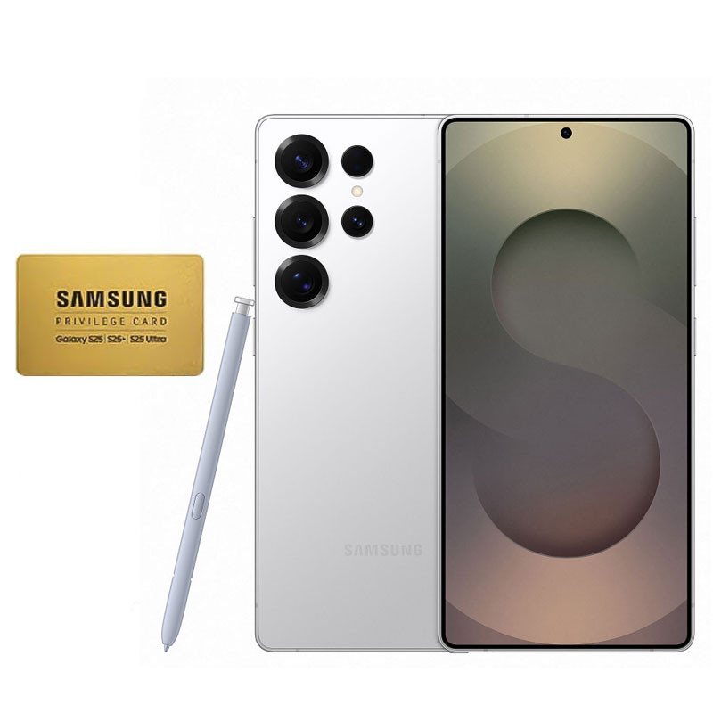 Smartphone Samsung Galaxy S25 Ultra / 5G / 12 Go / 256 Go / Silver Titane + Gold VIP Card Offert
