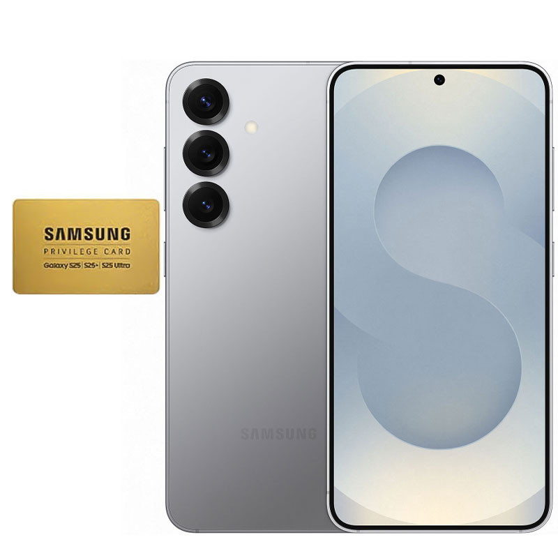 Smartphone Samsung Galaxy S25 / 5G / 12 Go / 256 Go / Silver + Gold VIP Card Offert