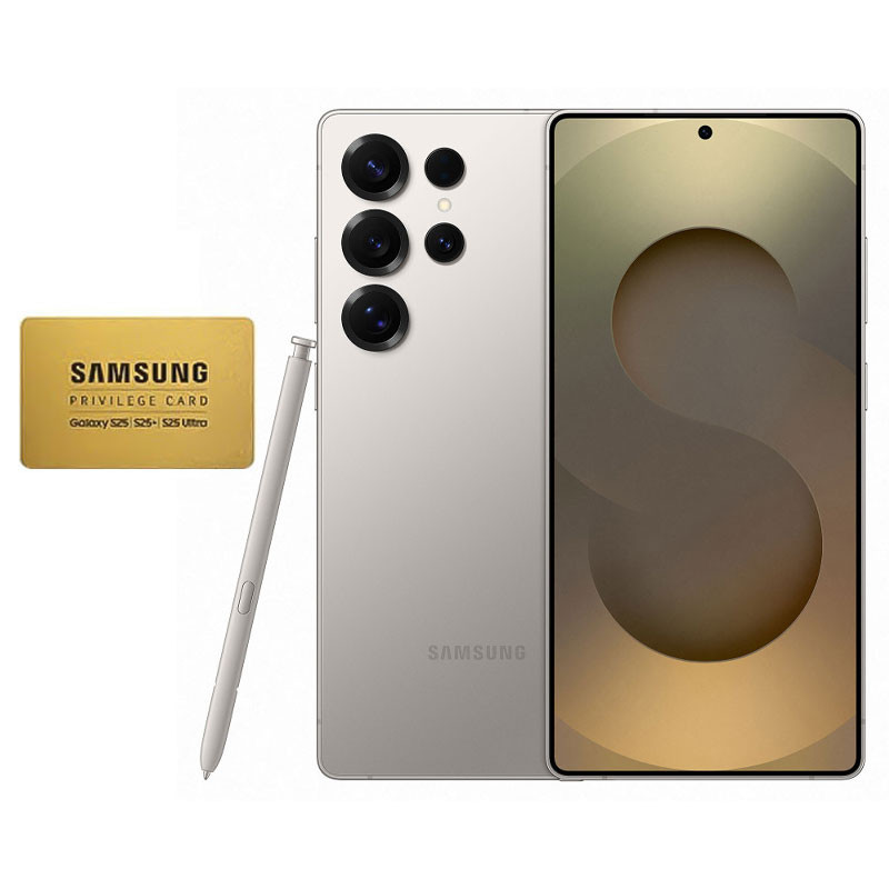 Smartphone Samsung Galaxy S25 Ultra / 5G / 12 Go / 256 Go / Gris Titane + Gold VIP Card Offert