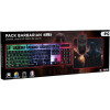 Pack Gaming 3 En 1 Clavier + Souris + Tapis De Souris Konix - Barbarian Drakkar