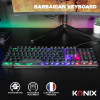 Pack Gaming 3 En 1 Clavier + Souris + Tapis De Souris Konix - Barbarian Drakkar