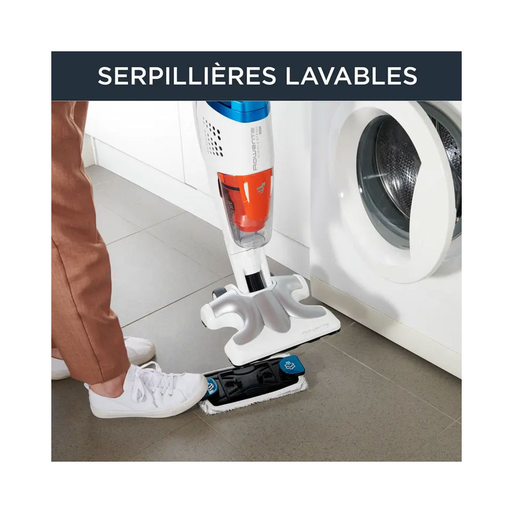 Aspirateur Balai ROWENTA CLEAN & STEAM MULTI 1700W Blanc