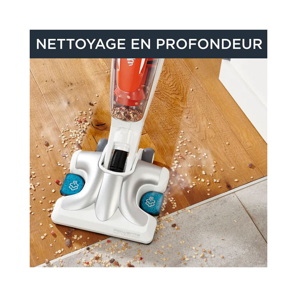 Aspirateur Balai ROWENTA CLEAN & STEAM MULTI 1700W Blanc