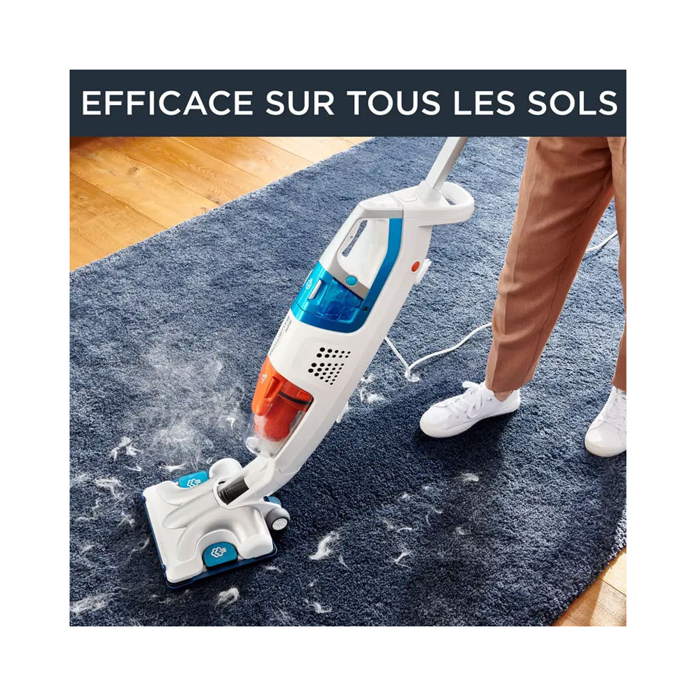 Aspirateur Balai ROWENTA CLEAN & STEAM MULTI 1700W Blanc