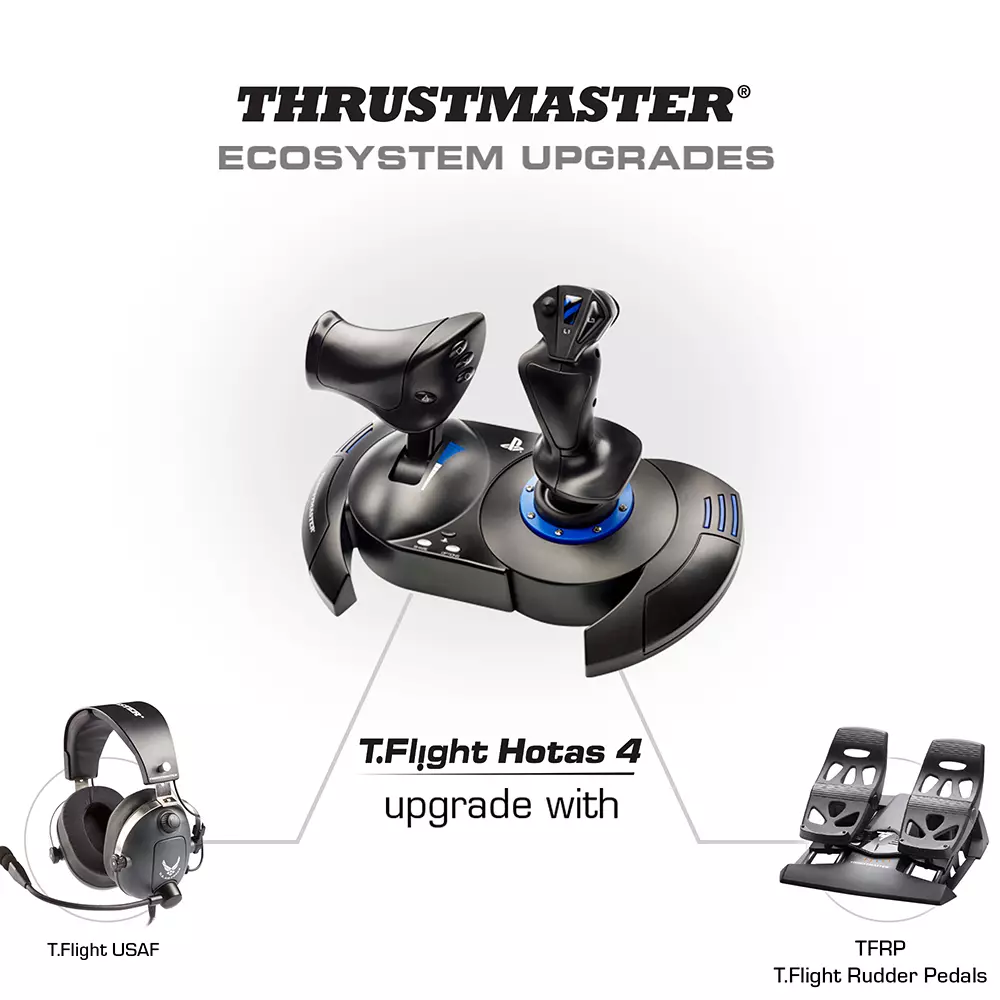 Joystick Thrustmaster simulateur de vol T.Flight Hotas 4 - PlayStation/PC