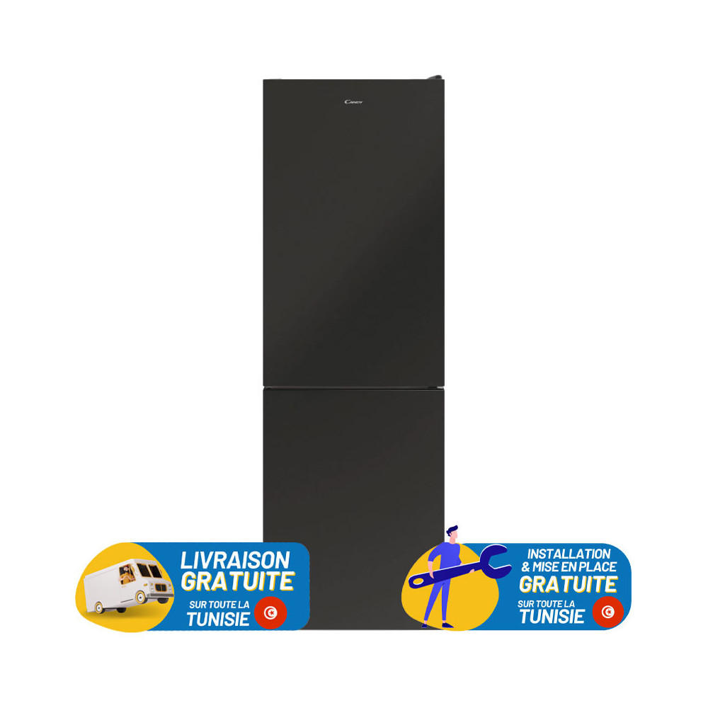 Réfrigérateur Candy No Frost Combiné 341 Litres / Noir