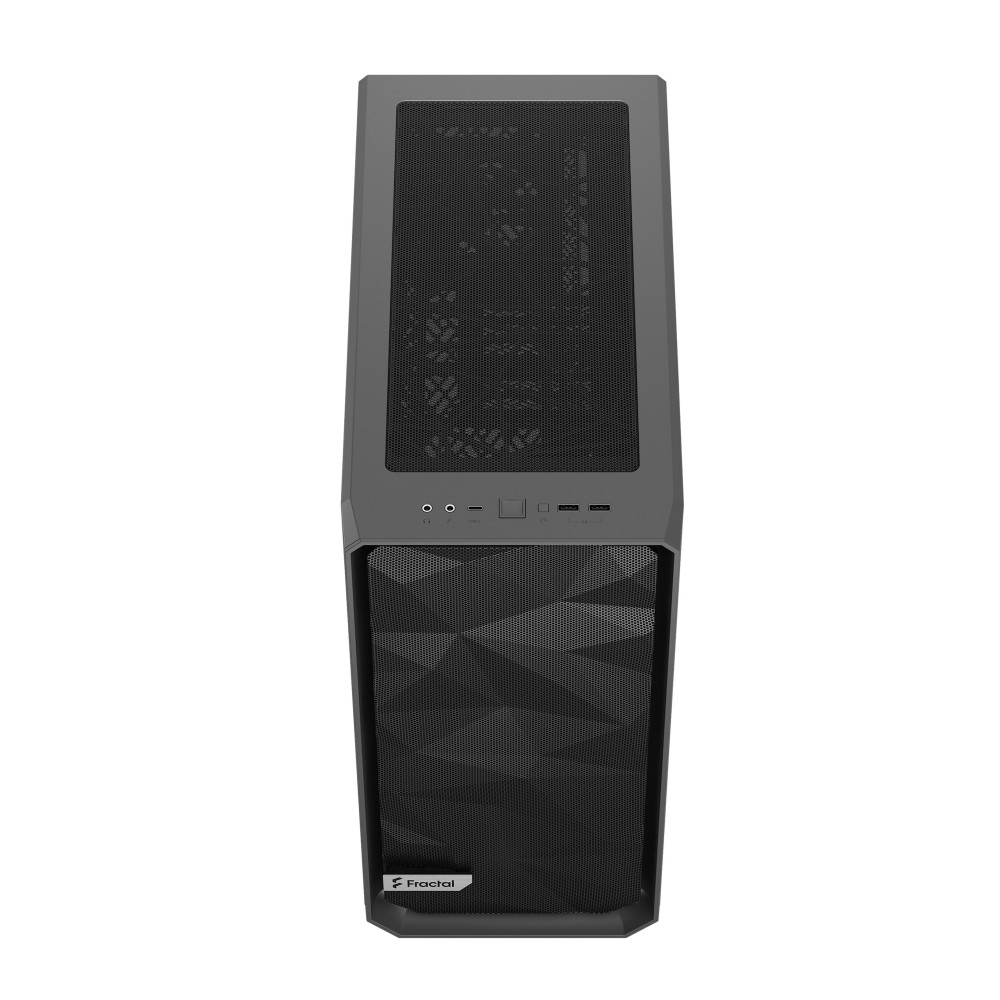 Boîtier Gaming Moyen Tour Fractal Design Meshify 2 Compact / ATX / Avec panneau vitré / Gris