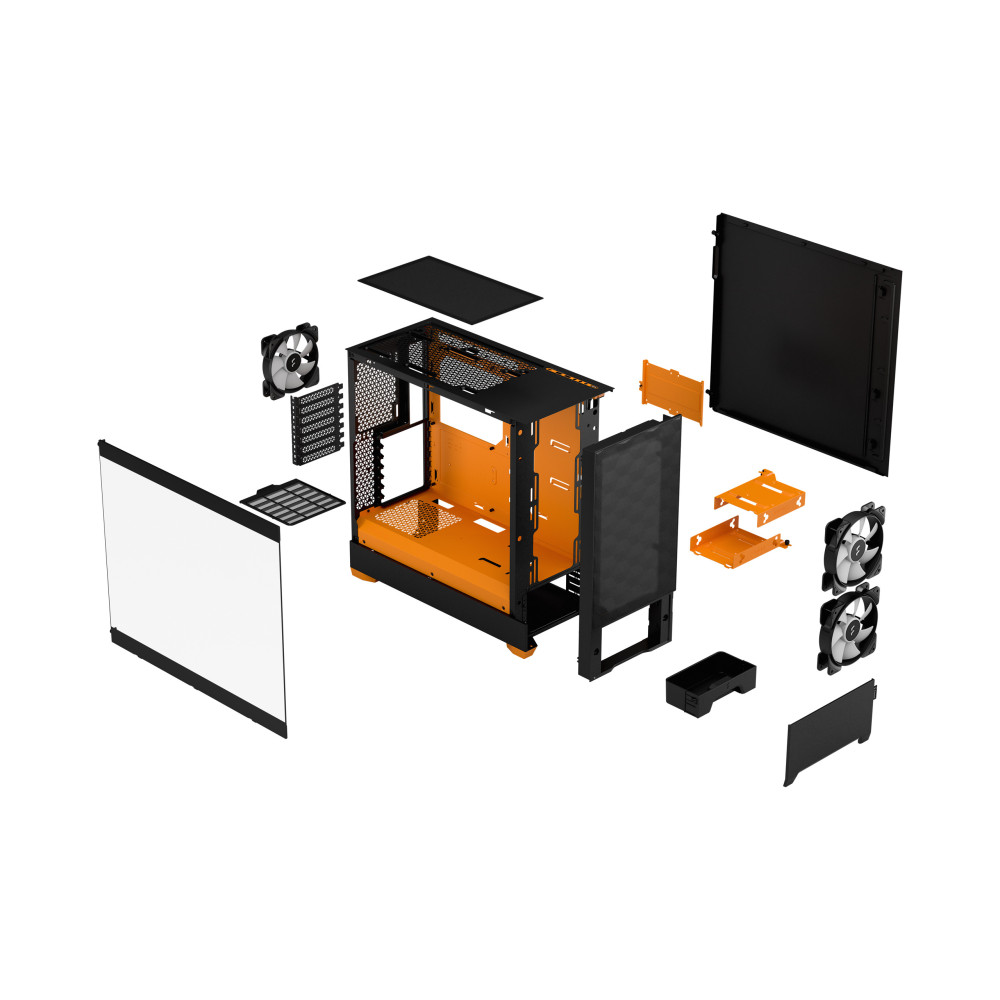 Boîtier Moyen Tour ATX Fractal Design Pop Air avec panneau vitré (Noir)