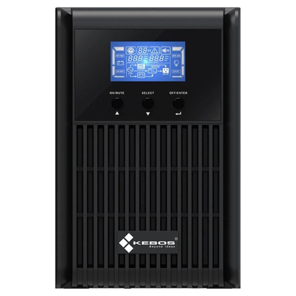 Onduleur ON LINE Monophase KEBOS KH11-1K / 1000 VA / 900 W