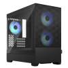 Boîtier Mini Tour Micro ATX Fractal Design Pop Mini Air RGB panneau vitré (noir)