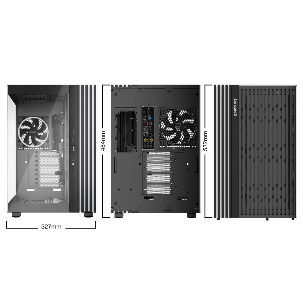 Boîtier Gaming Full Tower be quiet! LIGHT BASE 900 FX / E-ATX / ARGB / Noir
