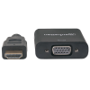Convertisseur Manhattan HDMI mâle vers VGA femelle, noir, 30 cm