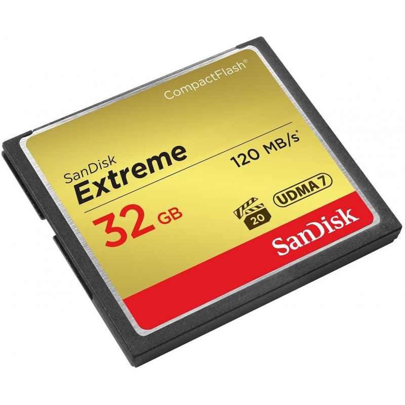 Carte mémoire Sandisk Extreme Compact Flash 32 Go