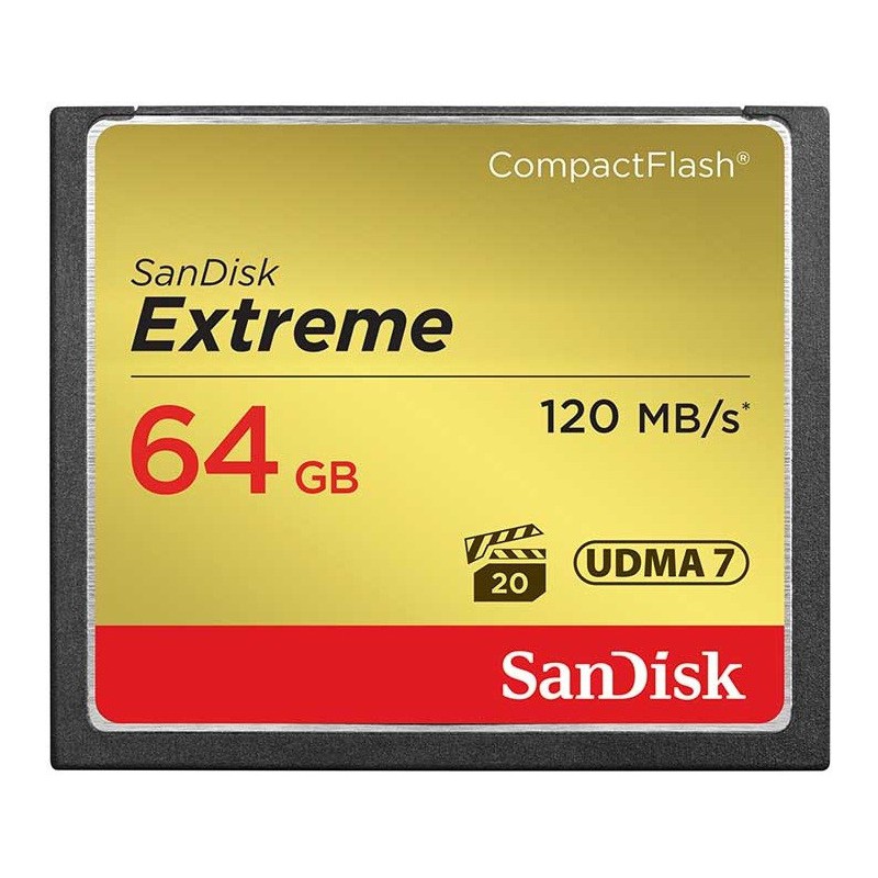 Carte mémoire Sandisk Extreme Compact Flash 32 Go