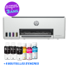 Imprimante HP 3en1 SMART TANK 520 COULEUR + 6 Bouteilles d'encre HP Incluses