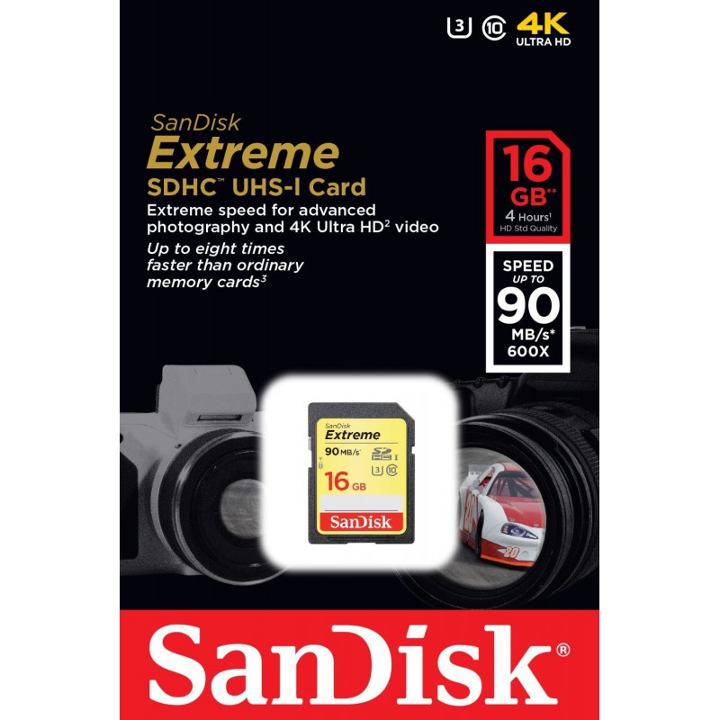 Carte Mémoire Sandisk SDXC Extreme UHS-1 U3 / 32 Go