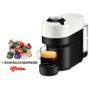 Machine à Café NESPRESSO Vertuo Pop 0.6 Litre / 1300 W / Blanc + 10 Capsules Nespresso Offertes