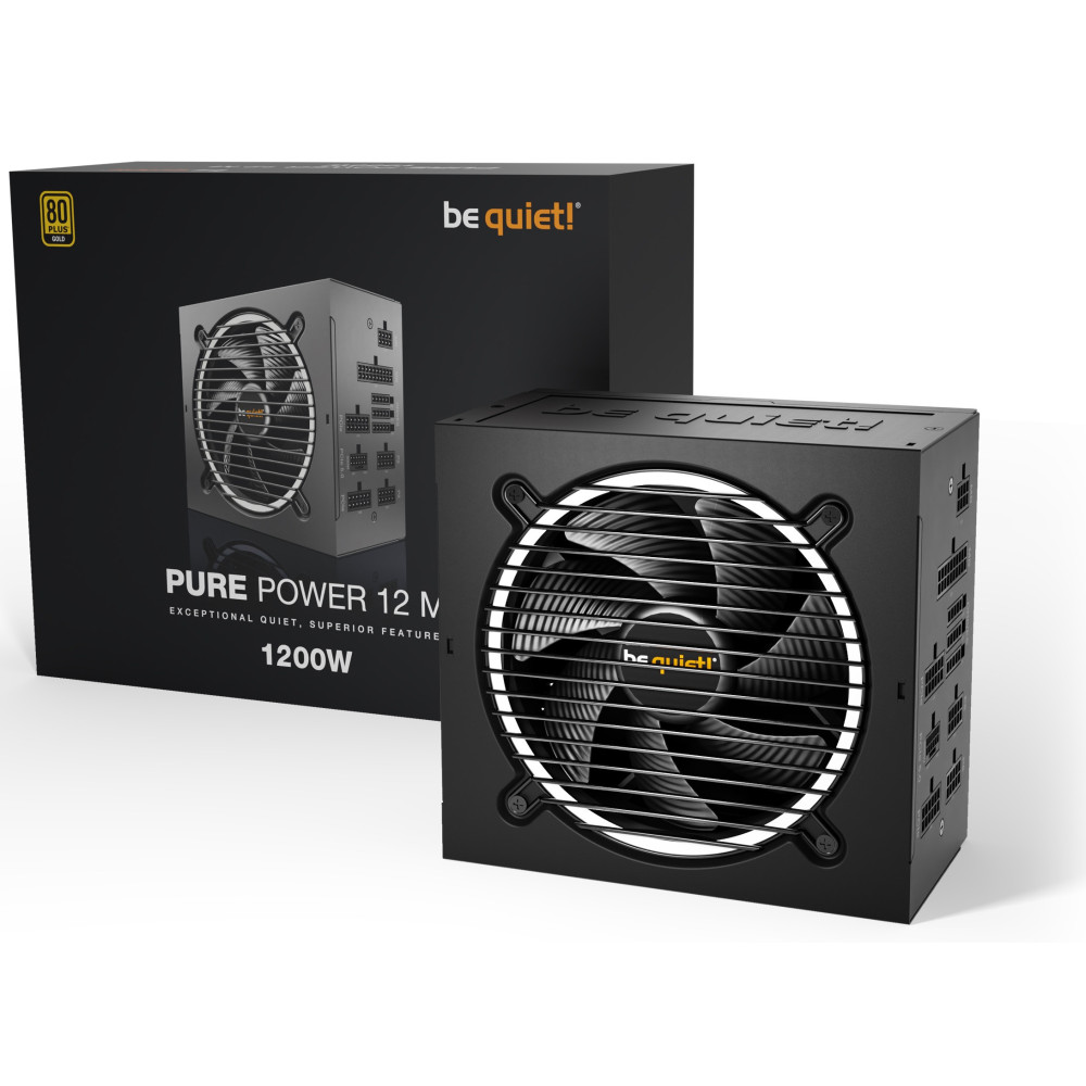 Boîte d'alimentation be quiet! PURE POWER 12 M / 1200 Watts / 80 PLUS Gold / ATX / Noir