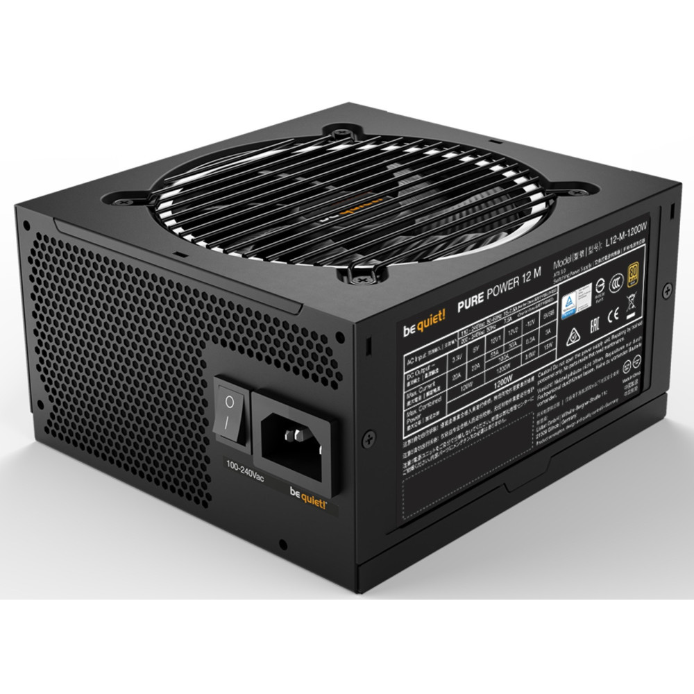 Boîte d'alimentation be quiet! PURE POWER 12 M / 1200 Watts / 80 PLUS Gold / ATX / Noir
