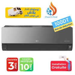 Climatiseur LG 12000 BTU ARTCOOL MIRROR UV nano Wi-Fi / Chaud/Froid / INVERTER +  100DT BON DE REDUCTION