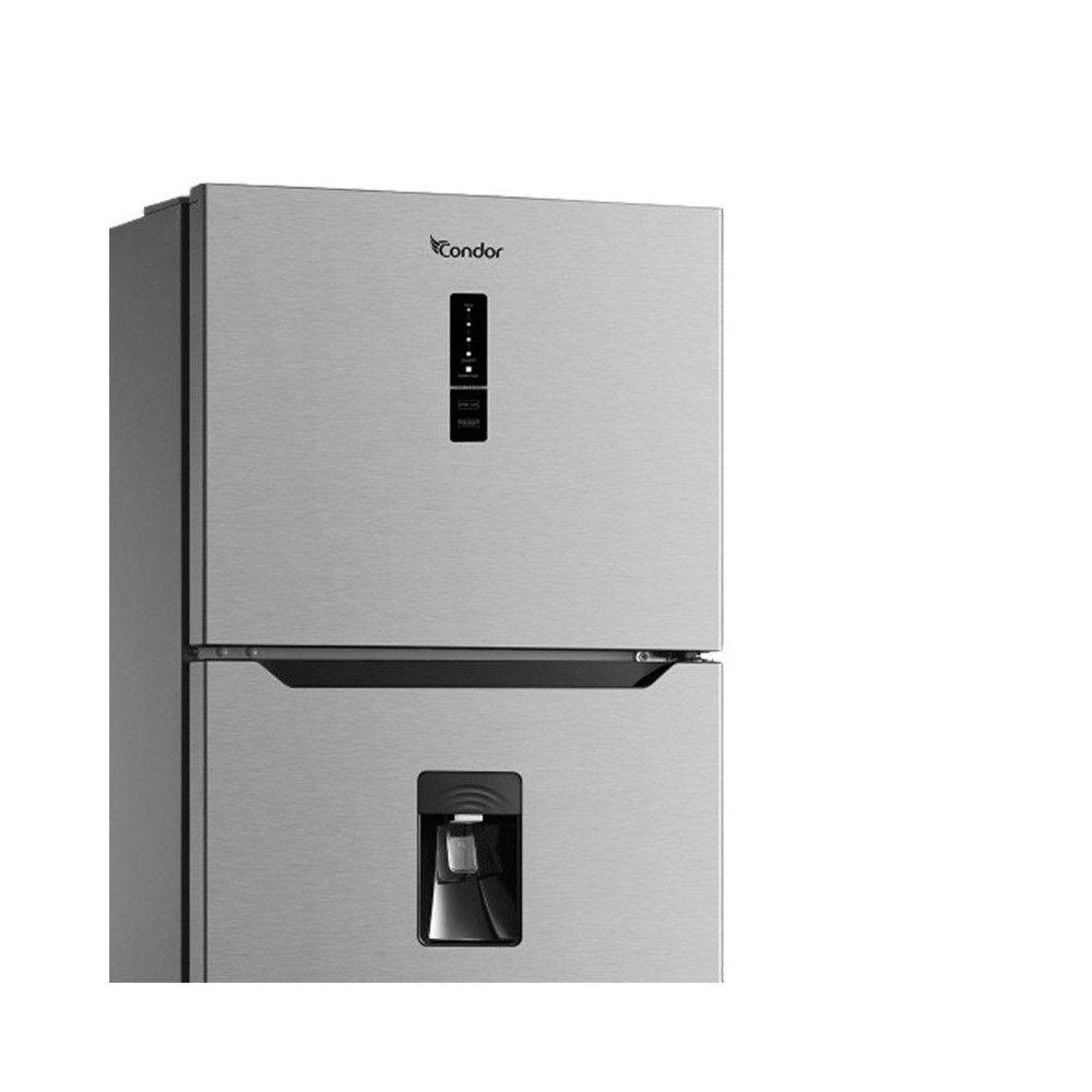 Réfrigérateur Condor No Frost 435 Litres / INOX / Avec Afficheur et Distributeur d'eau