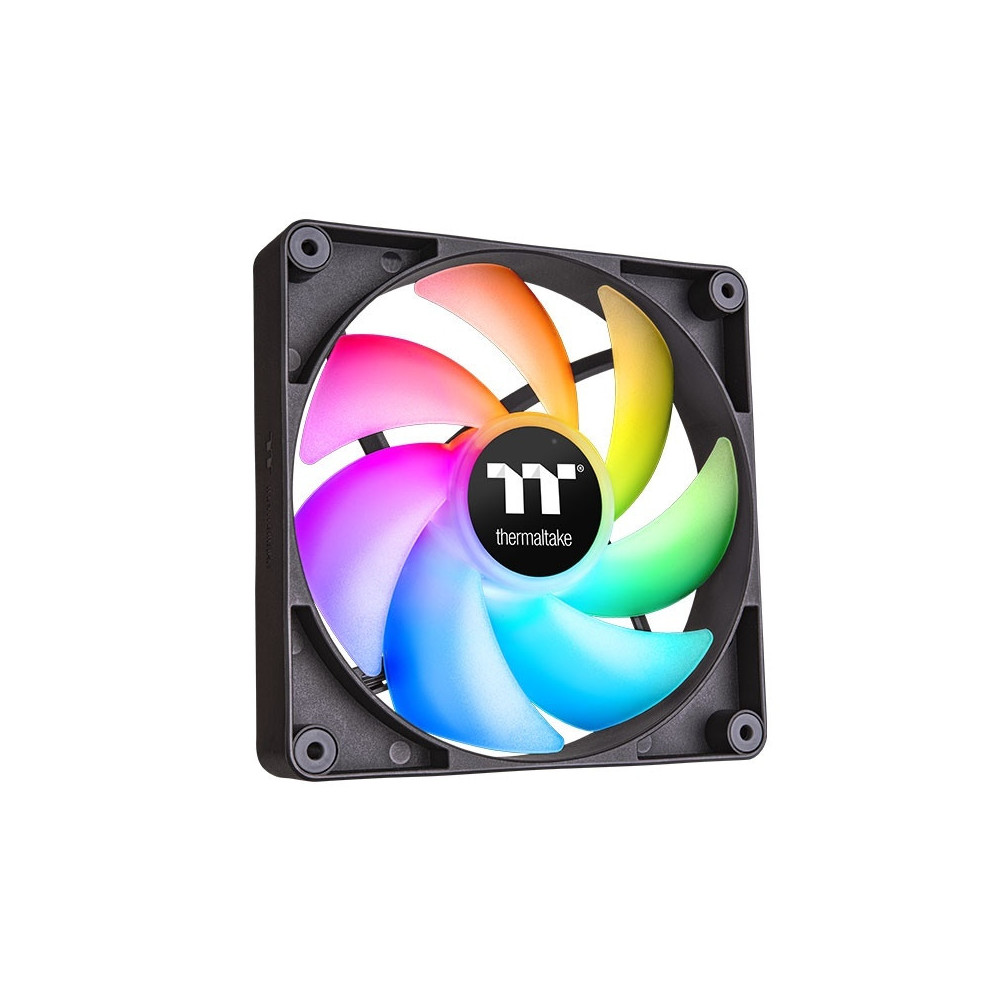 Lot de 2 Ventilateurs de boitier Thermaltake CT ARGB - 12cm (Noir)