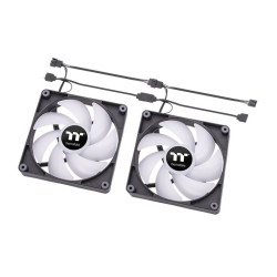 Lot de 2 Ventilateurs de boitier Thermaltake CT ARGB - 12cm (Noir)