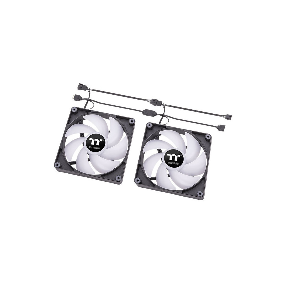 Lot de 2 Ventilateurs de boitier Thermaltake CT ARGB - 12cm (Noir)