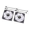Lot de 2 Ventilateurs de boitier Thermaltake CT ARGB - 12cm (Noir)