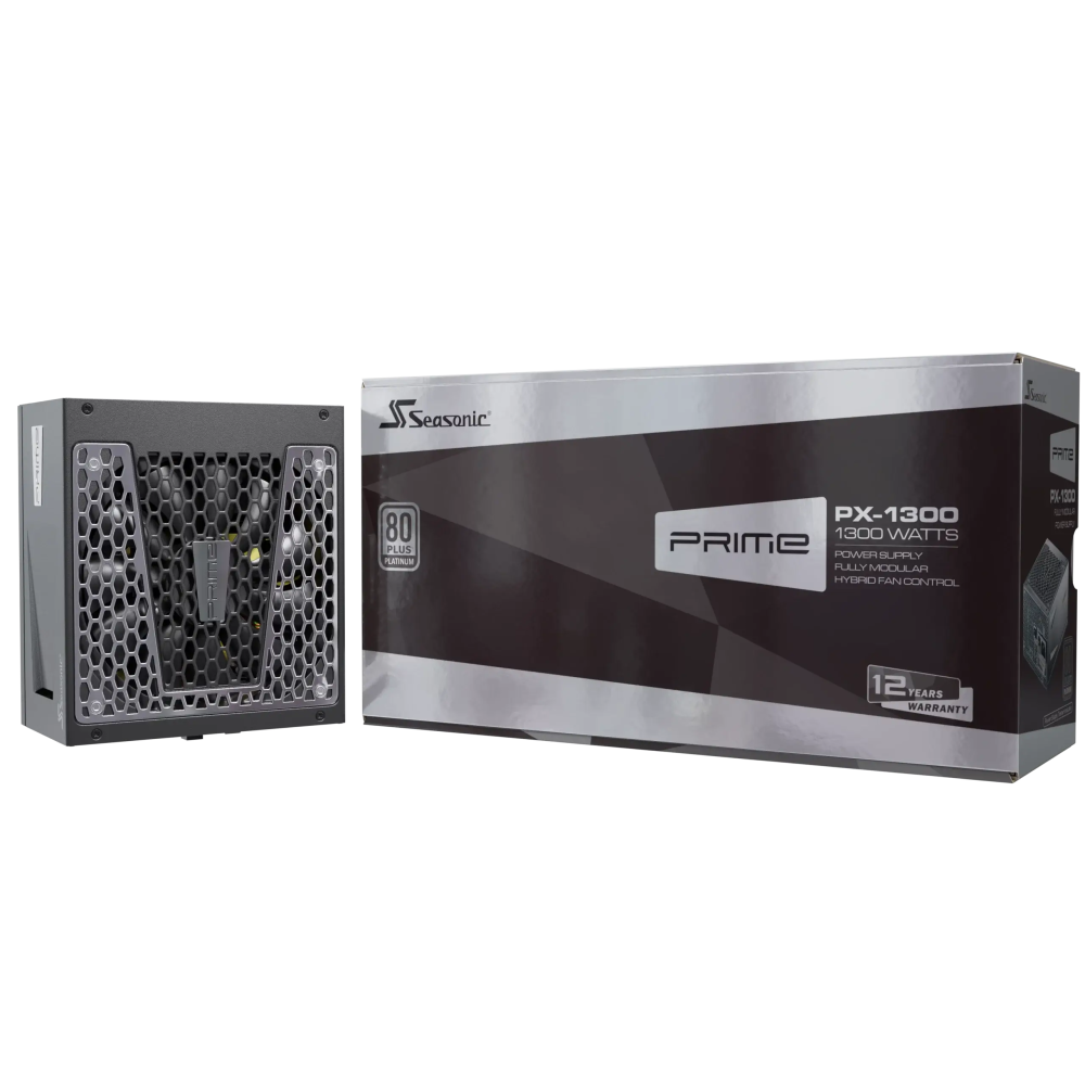 Boîte d'alimentation Seasonic PRIME PX / 1300 Watts / 80 PLUS Platinum / ATX / Noir