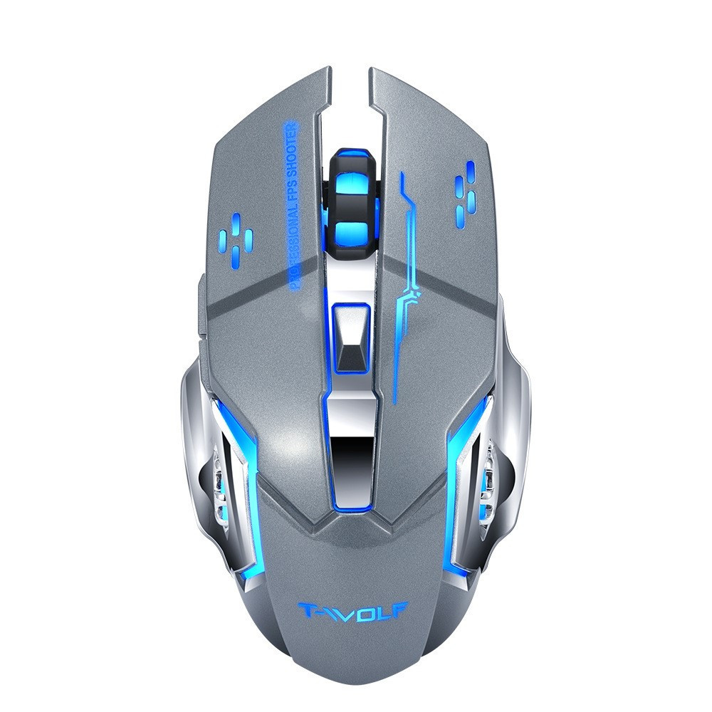 Souris Gamer Sans Fil T-WOLF Q13B - Gris