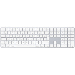 Clavier Apple Sans Fil magique avec pavé numérique Français / Blanc
