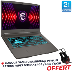 Portable Gamer MSI Thin 15...