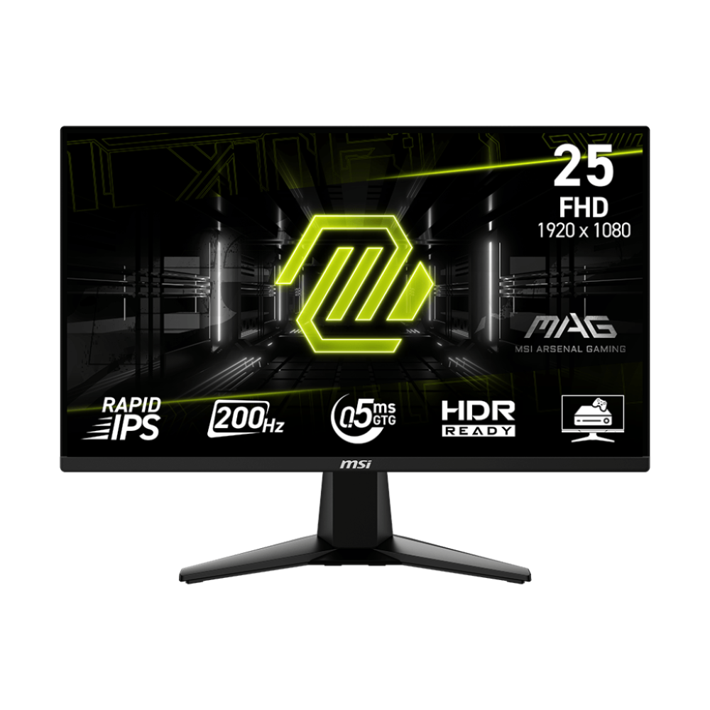 Écran Gaming MSI MAG 255F E20 24.5" Full HD IPS / 200 Hz / 0.5 ms / Noir