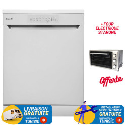Lave Vaisselle BRANDT 13 Couverts / BLANC + Four électrique STARONE OFFERTE