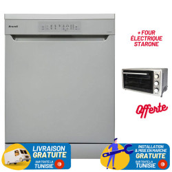 Lave Vaisselle BRANDT 13 Couverts - Silver  + Four électrique STARONE OFFERTE