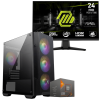Setup Gamer Special Pc de Bureau Gaming / Ryzen 7 8700G / AMD / 16 Go DDR5 Avec Écran Gaming MSI MAG 244F 24" Full HD IPS / 200 Hz
