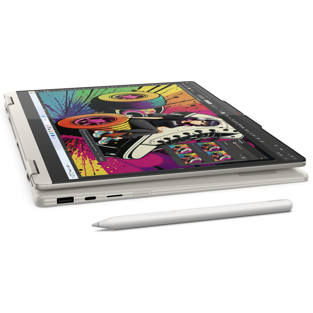 Pc Portable Lenovo Yoga 7 2-in-1 14AKP10 / Ryzen AI 7 350 / 16 Go / 512 Go SSD / Windows 11 / Copilote+ PC / Coquillage