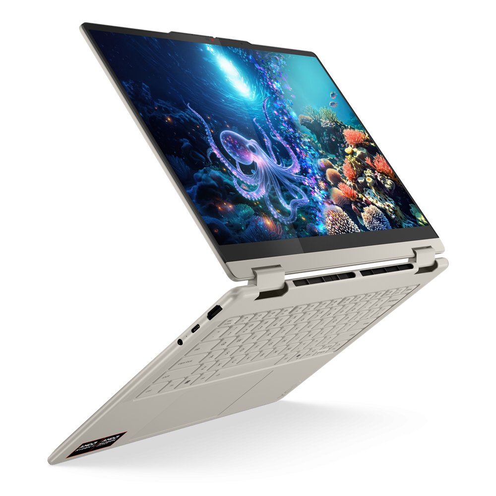 Pc Portable Lenovo Yoga 7 2-in-1 14AKP10 / Ryzen AI 7 350 / 16 Go / 512 Go SSD / Windows 11 / Copilote+ PC / Coquillage