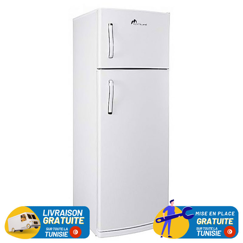 Réfrigérateur MONTBLANC De Frost Double Portes 270 Litres / Blanc