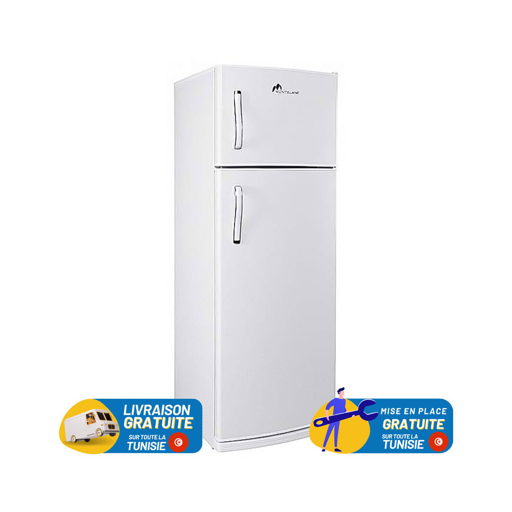 Réfrigérateur MONTBLANC De Frost Double Portes 270 Litres / Blanc