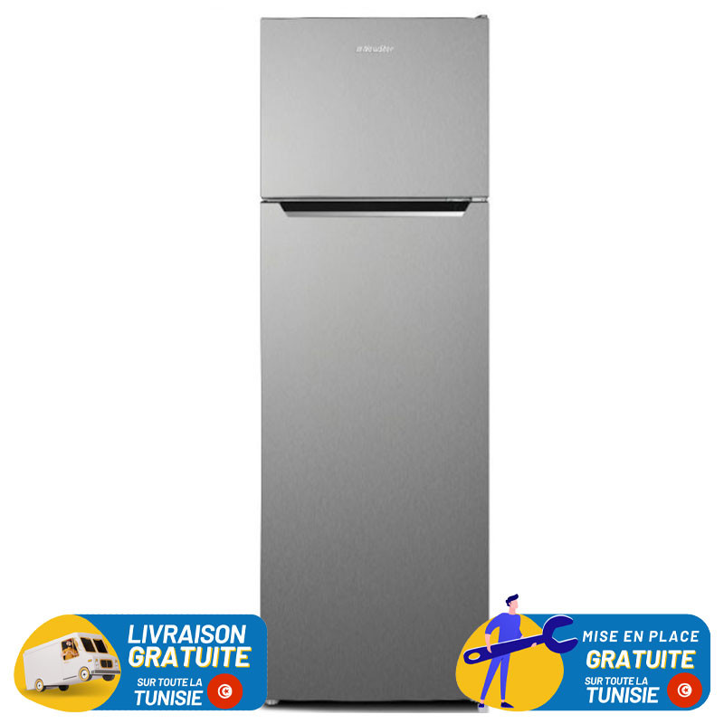 Réfrigérateur Congélateur Defrost NEWSTAR 3600S / 360 L / Silver + Livraison + Mise en Place Gratuites