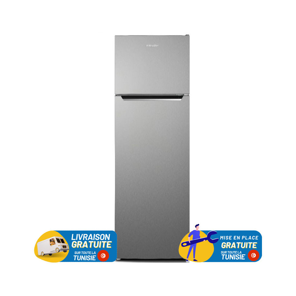 Réfrigérateur Congélateur Defrost NEWSTAR 3600S / 360 L / Silver + Livraison + Mise en Place Gratuites